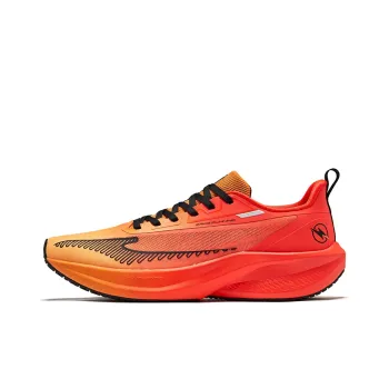 Erke Lightning 4 Cushioned Slip Resistant Breathable Low Top Casual Running Shoes Men's Red Orange
