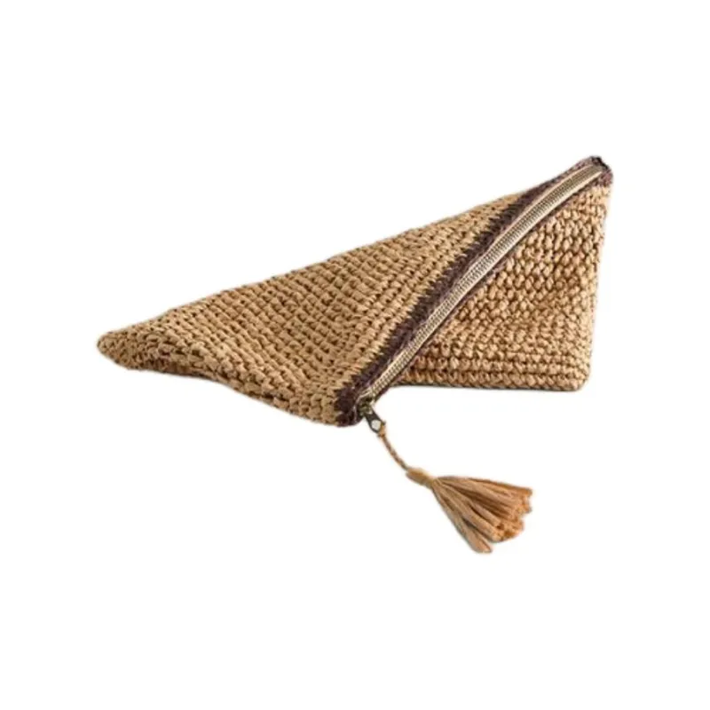 ZARA Cellulose Material Clutch Toiletry Bag Unisex Light Beige-3
