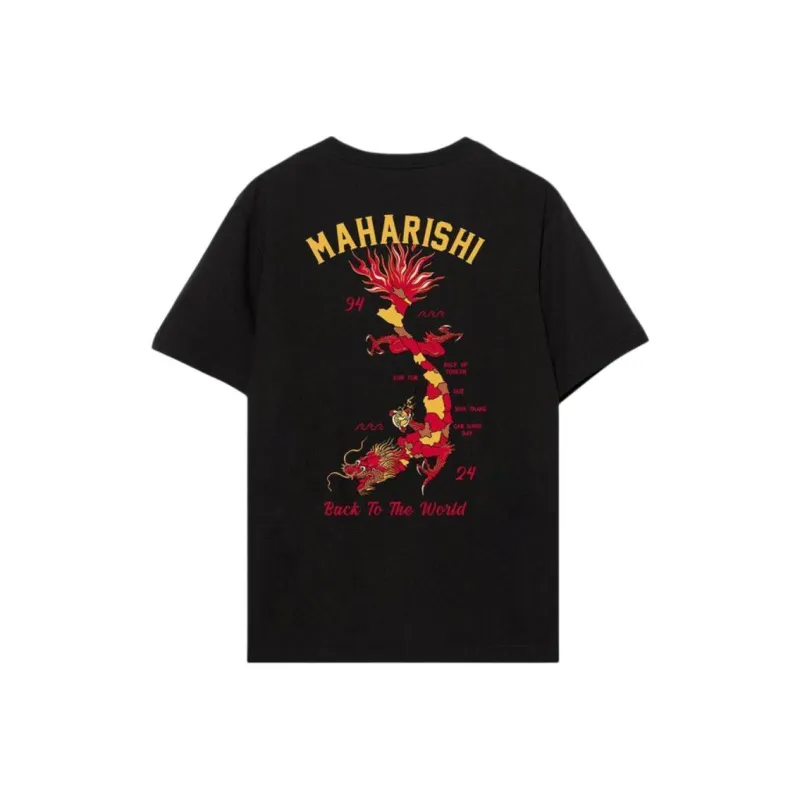 Maharishi Dragon Map T Shirt-1