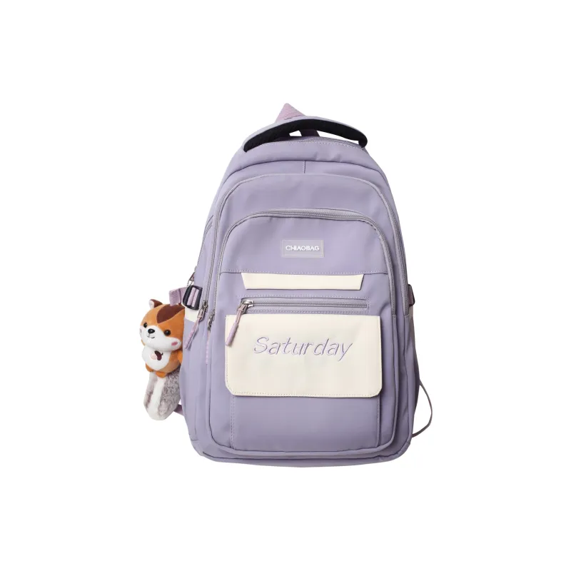 H YXIANG Nylon Backpack Regular Unisex Multicolor-3