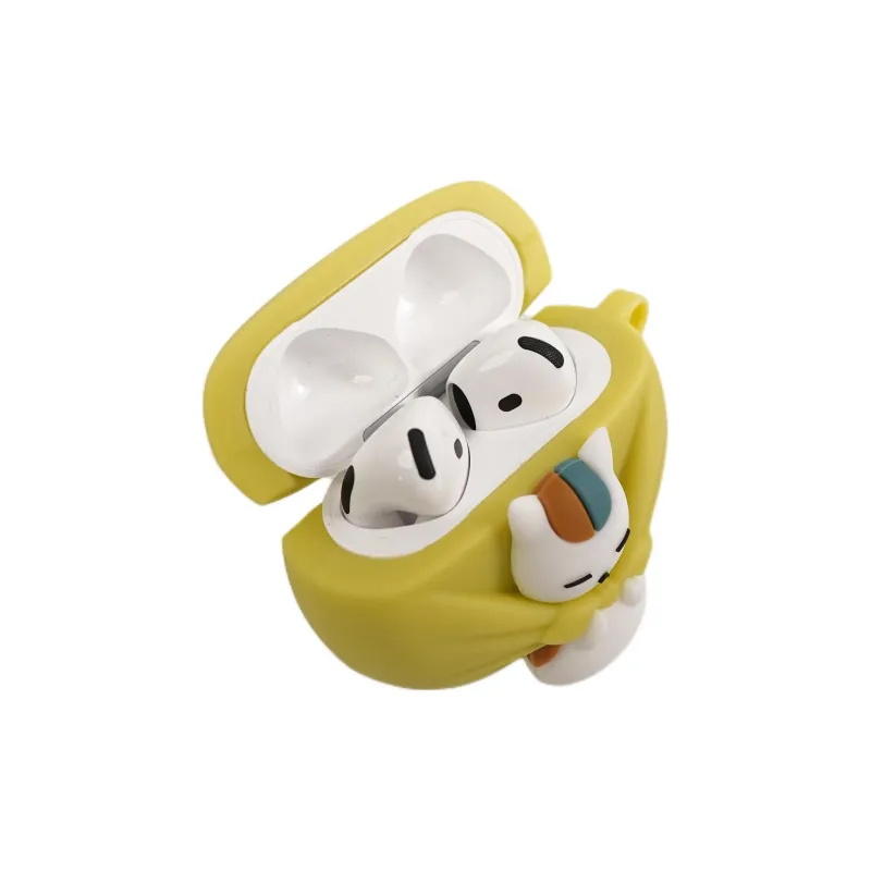 Sopi Compatibility With Apple AirPods 4/2/3/4th Generation/AirPods Pro/Pro 2 Silicone Backpack Kitten Headphone Cases-3