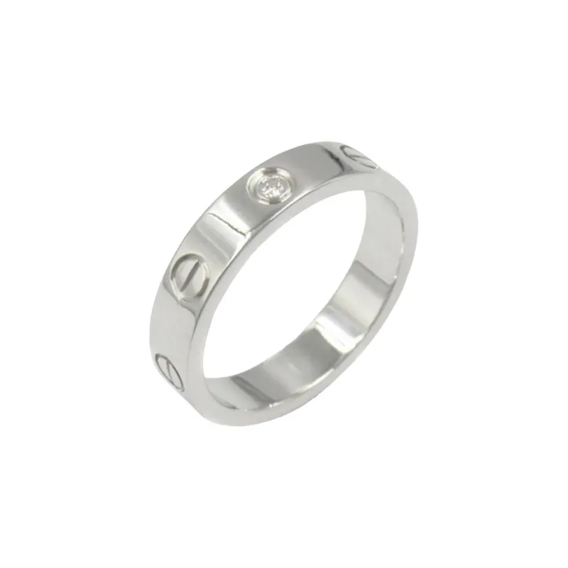 Cartier 2010s 18K White Gold Small Love Ring-2