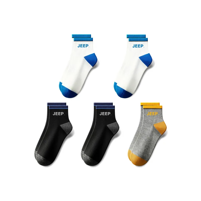 Jeep Mid Calf Socks Unisex Combo Set-4
