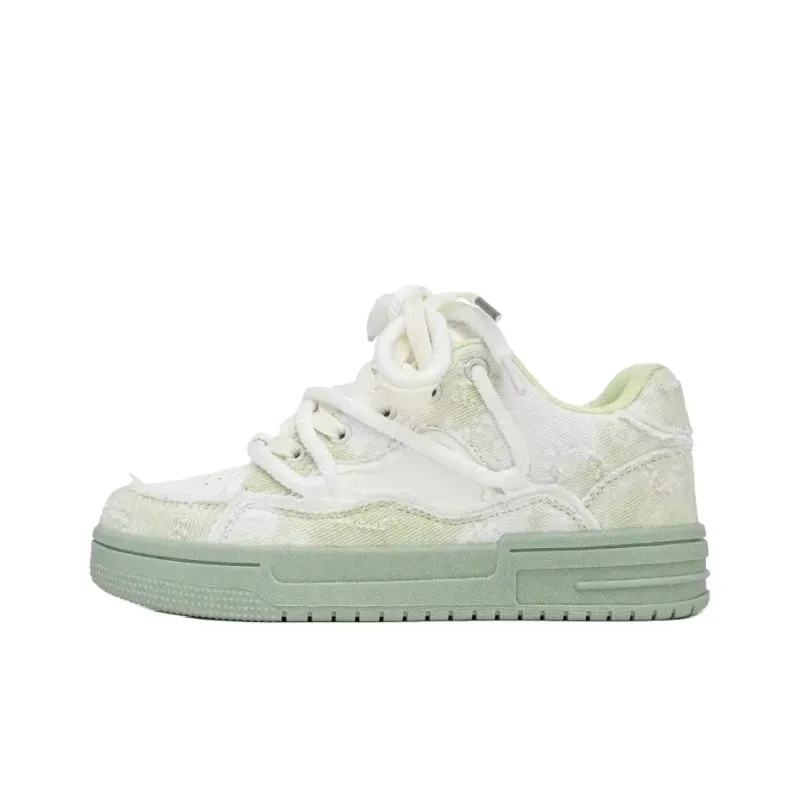 T628 Vintage Puffy Shoes Wear resistant, Lightweight, Breathable, And Non slip. Low Top Skateboard Shoes Unisex-64
