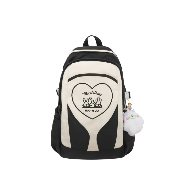 URBAN FOREST Nylon Backpack Unisex Purple/Pink/Black/Blue/Green-10