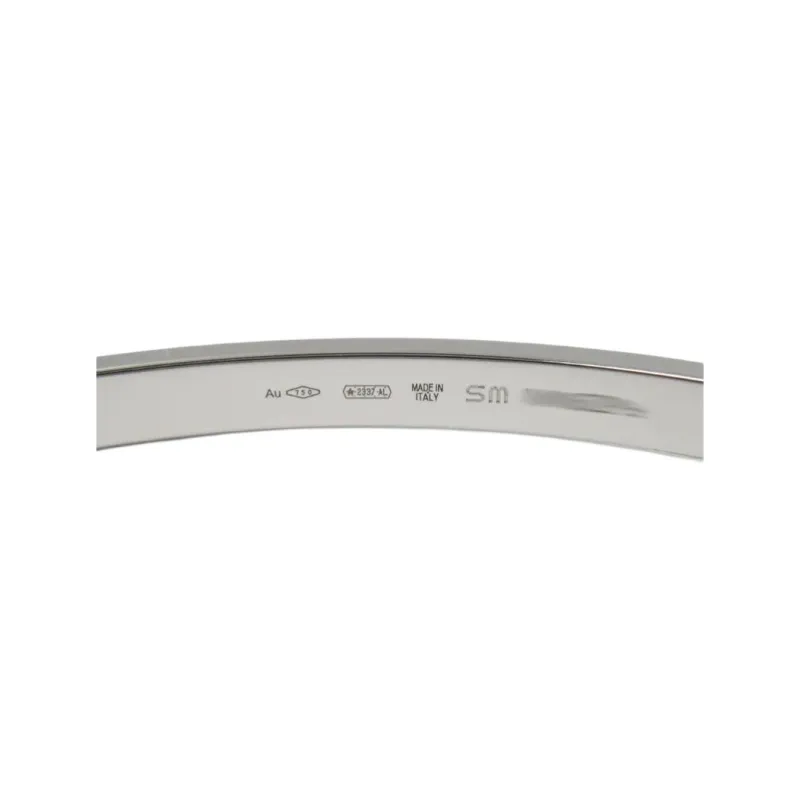 BVLGARI 2010s 18kt White Gold B Zero1 Bangle-2