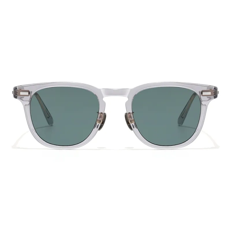 Morakot Plate Frame Round Sunglasses Men's-3