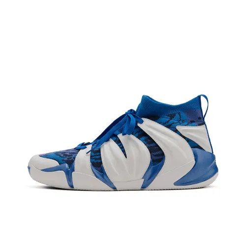 EQLZ EQUALIZER Anti Slip Wear Resistant Mid Top Basketball Shoes Men's Phantom Blue