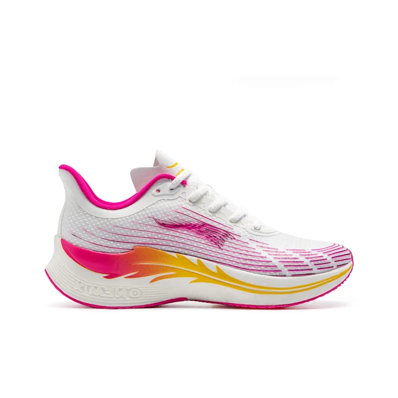 ONEMIX Wing Armor Running Shoes Unisex White Peach Red-1
