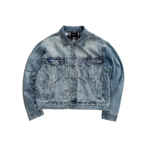 EPOWER PRESENTS Denim Jacket Unisex Short Width Silhouette