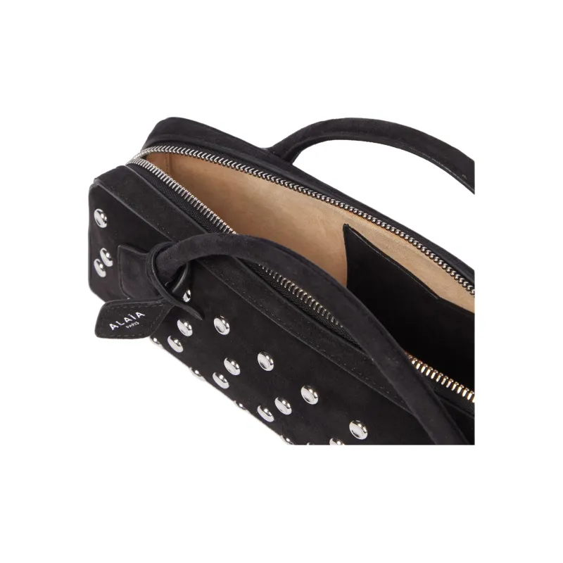 Alaia Leather Handbag Women's Black-3