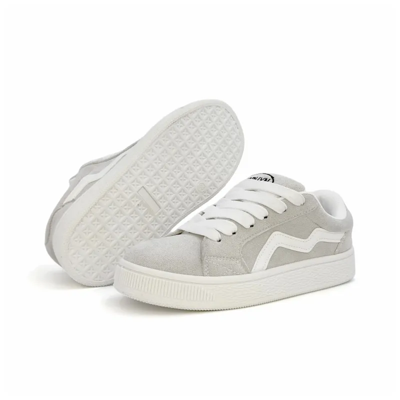 ABCIO Slip Resistant Waterproof Low Top Skateboard Shoes Women's Black-7