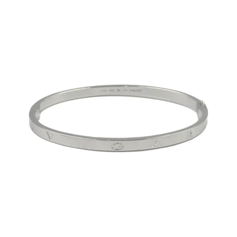 BVLGARI 2010s 18kt White Gold B Zero1 Bangle-0