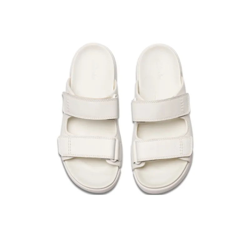 Clarks Slide Slippers Women's White-2