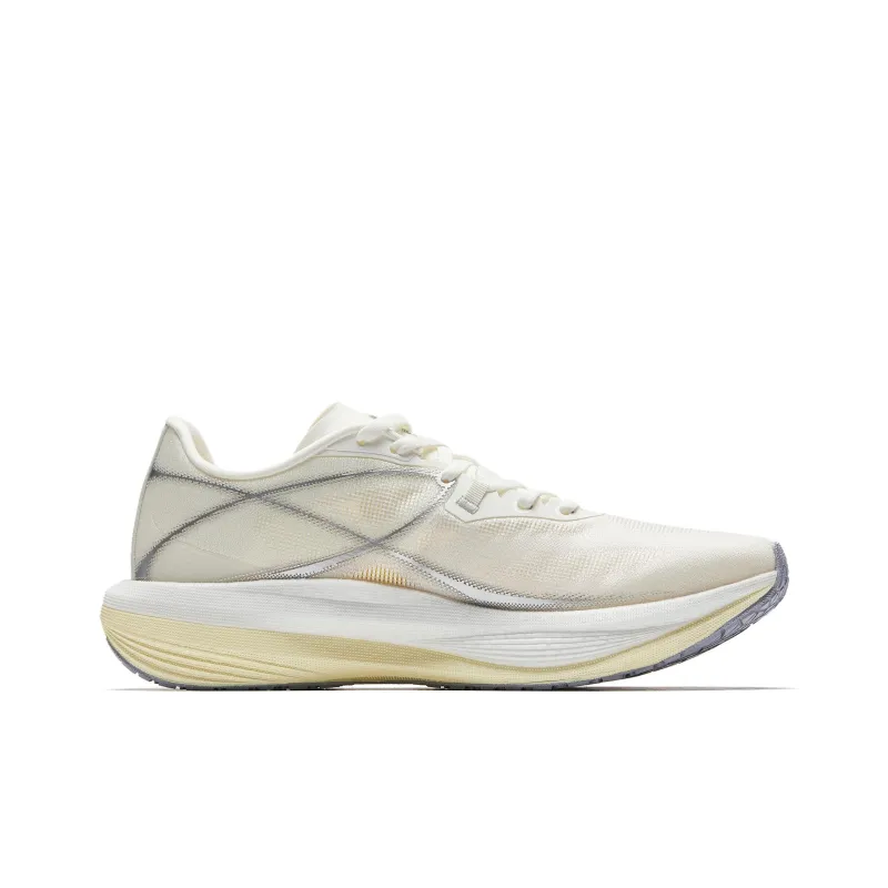 Anta Light Breeze Slip Resistant And Breathable Low Top Casual Running Shoes Women's Beige-1