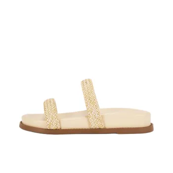 Schutz Slide Slippers Women's Beige