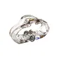 Oval Double Diamond Medium Size Hair Claw Clip[Translucent Gray 1 Pc]