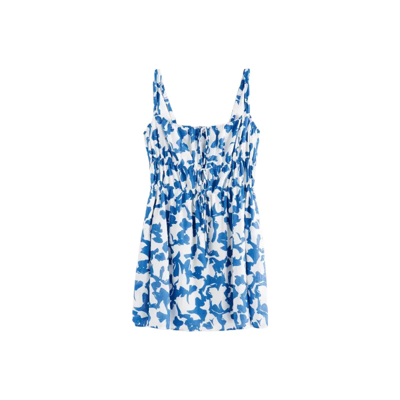 Abercrombie＆Fitch Sleeveless Dress Women's Blue-1