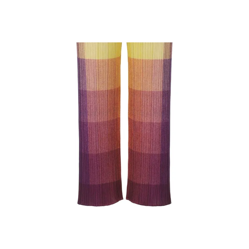 PLEATS PLEASE ISSEY MIYAKE Casual Pants Women's Yellow-4
