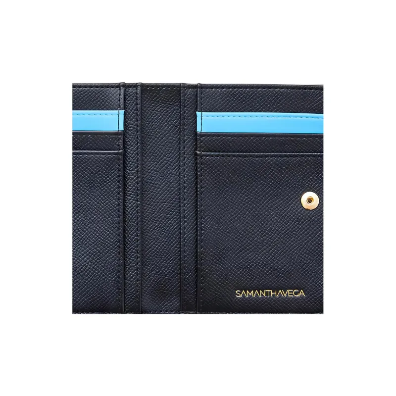 SAMANTHA THAVASA Satoru Gojo Collaboration Synthetic Leather Wallet Women's Black-3