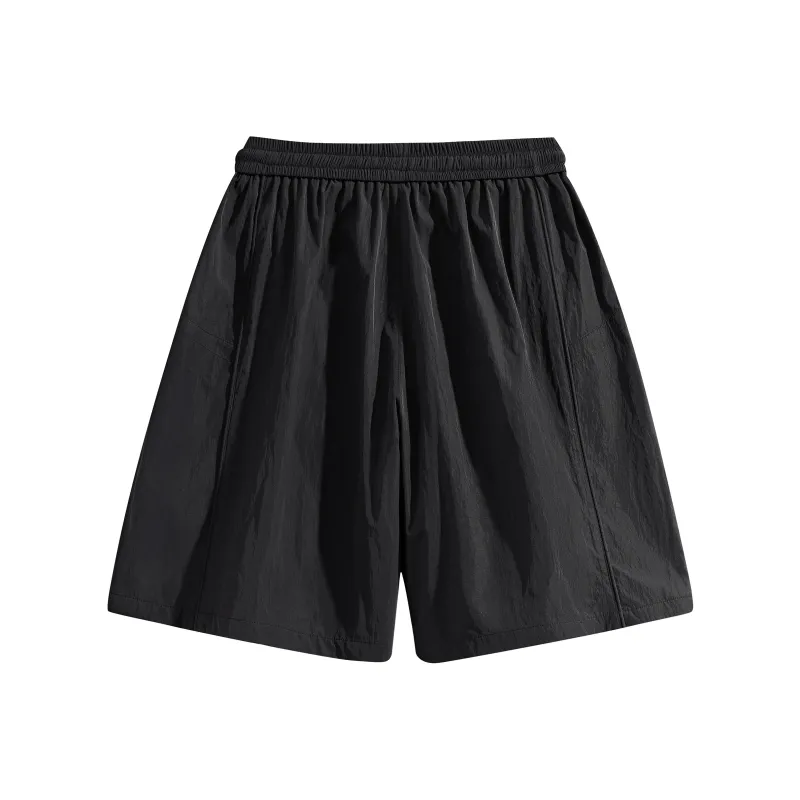 GROW DATE Cargo Shorts Unisex Night Black-1