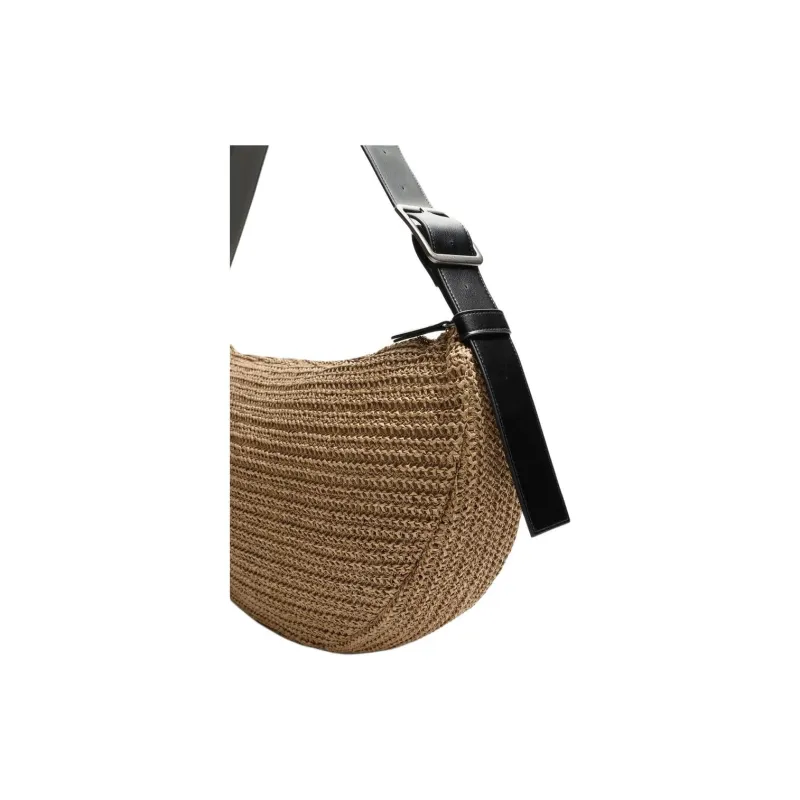 ZARA Cellulose Material Shoulder Bag Men's Light Beige Yellow-2