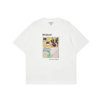 JACK JONES· x BSQ JACK JONES/Jack Jones X Basquiat T Shirt Men's A06 Snow White