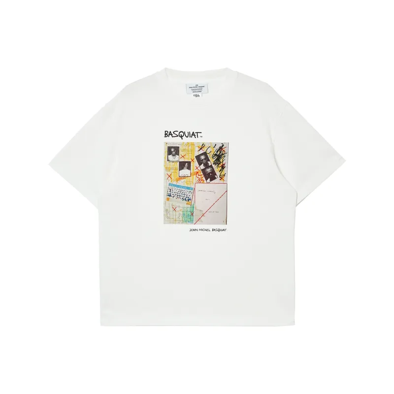 JACK JONES· x BSQ JACK JONES/Jack Jones X Basquiat T Shirt Men's A06 Snow White-0