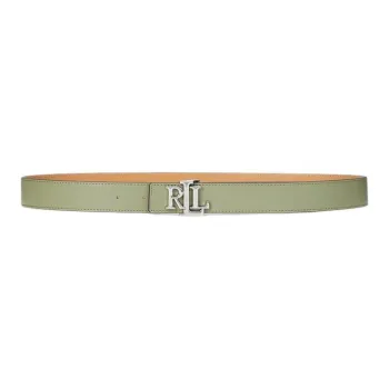Polo Ralph Lauren Cow Leather Belts Women's Green 3CM