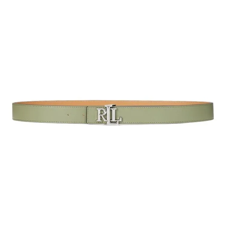 Polo Ralph Lauren Cow Leather Belts Women's Green 3CM-0