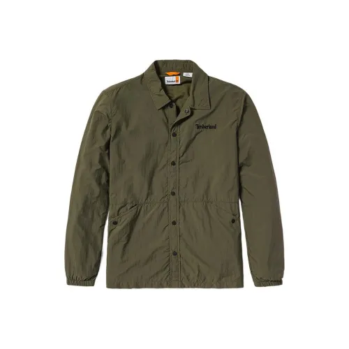 Timberland Water-Resistant Windbreaker Jacket Men's Army Green