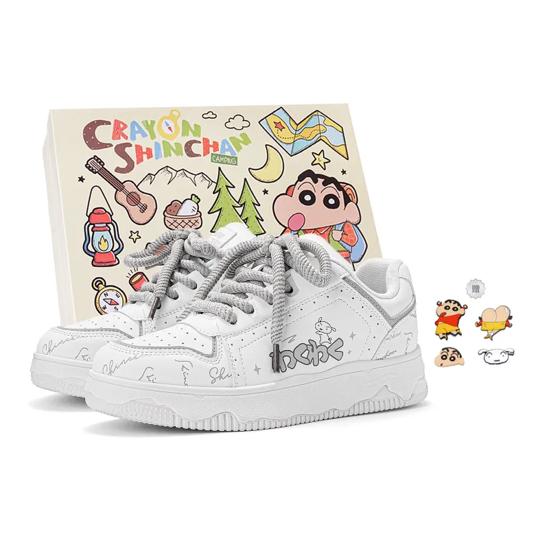 Crayon Shinchan Low Top Skateboard Shoes Unisex-42