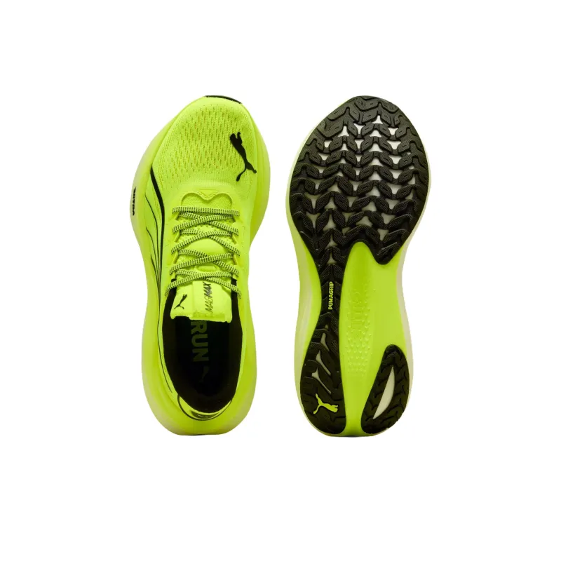 PUMA MagMax NITRO™ Anti Slip Wear Resistant Low Top Casual Running Shoes Men's Yellow Black-3
