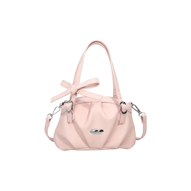 Single Warehouse PU Shoulder Bag, Crossbody Bag, Handbag Women's Ecru/Yellow/Pink/Blue/Black-10