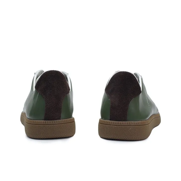 ESTEE GEEA Coverage Slip Resistant Abrasion Resistant Lightweight Breathable Low Top Skateboard Shoes Men's Green-3