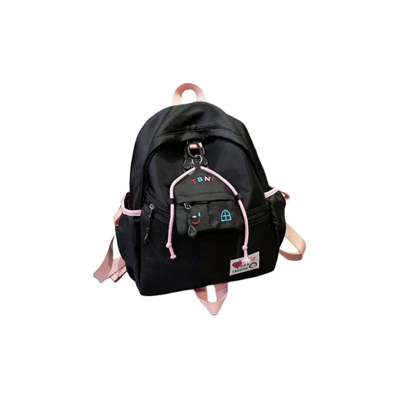 URBAN FOREST Oxford Backpack Unisex Ecru/Black/Blue-4