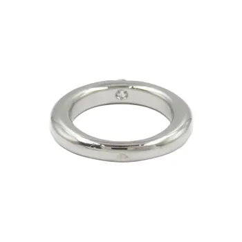 Cartier 2010s Pre owned 18kt White Gold Ellipse Diamond Ring