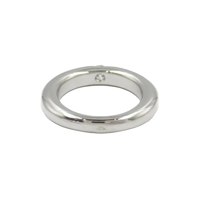 Cartier 2010s Pre owned 18kt White Gold Ellipse Diamond Ring-0