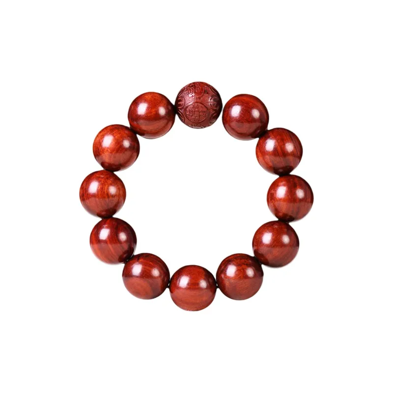 Baoshengxiang Bloodwood Wooden Bracelets Unisex-0