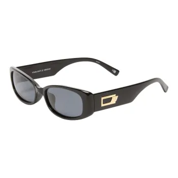 Le Specs Plastic Rectangular Sunglasses Unisex Black