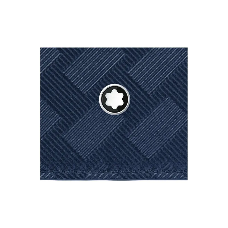 MONTBLANC Stylish 3.0 Grain Cow Leather Wallet Men's Ink Blue-3