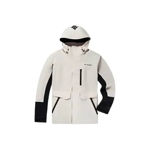 Columbia Mountain Versatile Waterproof Windbreaker Jacket Men's White