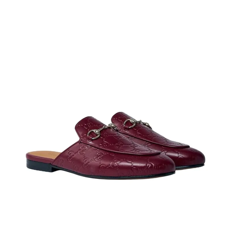 GUCCI Closed Toe Slippers Women's Red-2