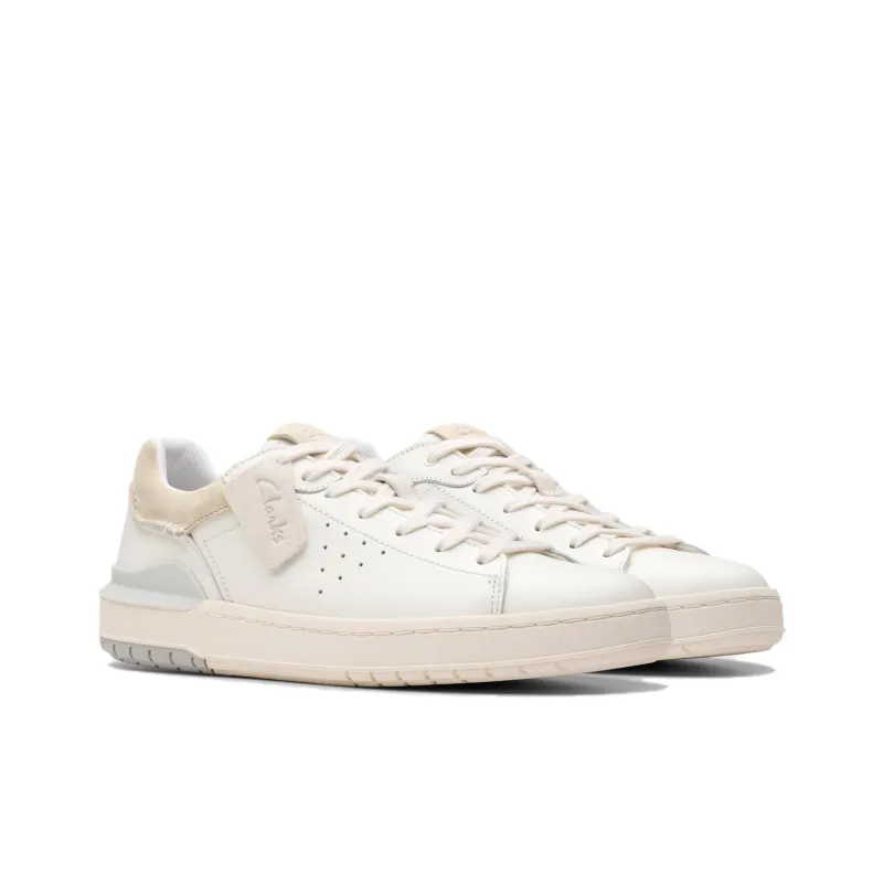 Clarks Courtlite 2 Run Low Top Skateboard Shoes Men's White-2