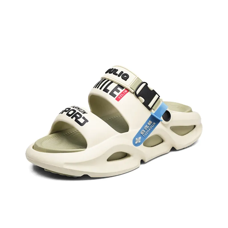YUZHAOLIN EVA Cut Out Massage Slip Resistant Abrasion Resistant Quiet Slide Slippers Unisex-73