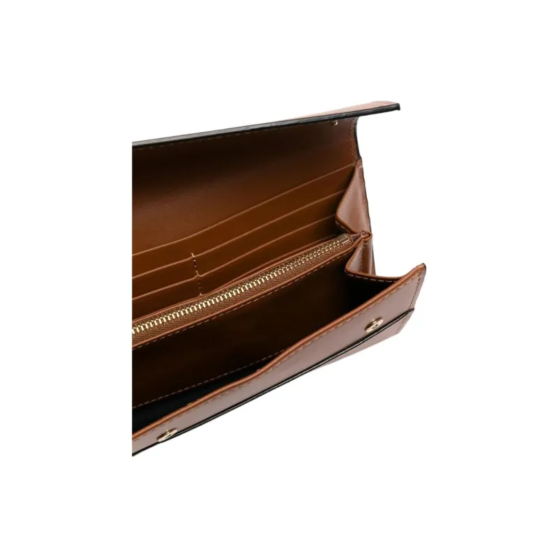 Wandler Calfskin Wallet Large Size Women's Brown-2