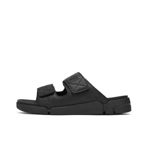 Clarks Odor Resistant Slide Slippers Unisex Black