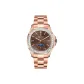Rose Case Brown Dial Rose Strap-Diamond Inlaid Style