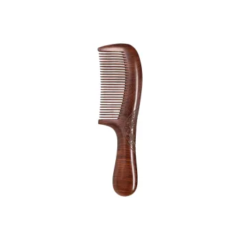 Gentle Welcome Natural Black Gold Sandalwood Comb Anti Static