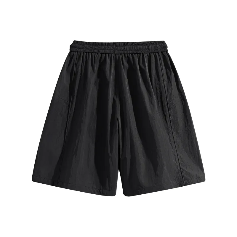 GROW DATE Cargo Shorts Unisex Night Black-34